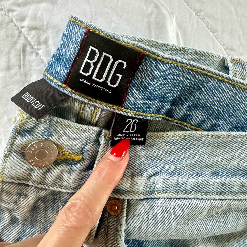 Distressed Mid Rise Bootcut Jean - BDG - Picture 6 of 6
